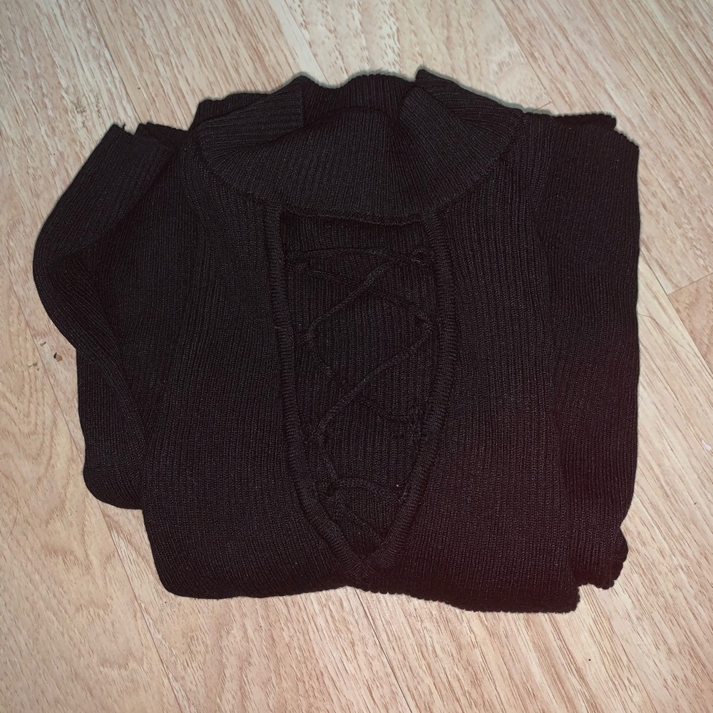 Fitted sweater dress